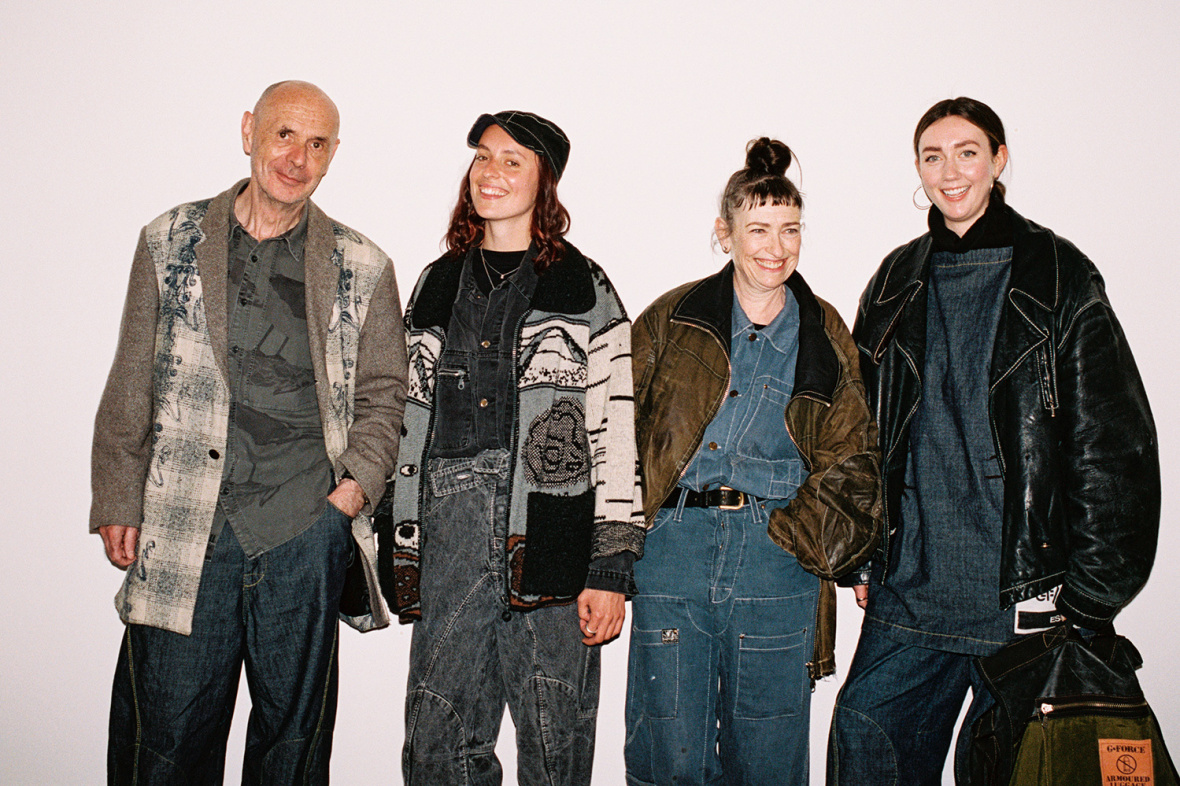 L–R: Robin Kerr, Emelia Kerr Beale, Lesley Beale, Matilda Beale. All wearing G FORCE